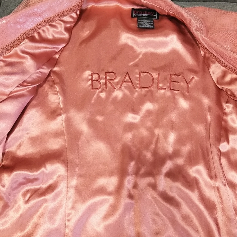 Bradley bayou Embossed leather jacket size L - Picture 8 of 10